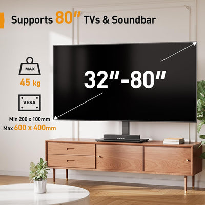 PERLEGEAR Universal TV Stand for 32-80 Inch LCD LED TVs