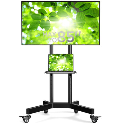 TV Stand on Wheels for 32-85 Inch Screens up to 60kg